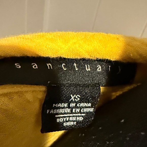 Sanctuary Women’s XS Sunlit Yellow Button-Down Shirt - Picture 2 of 6